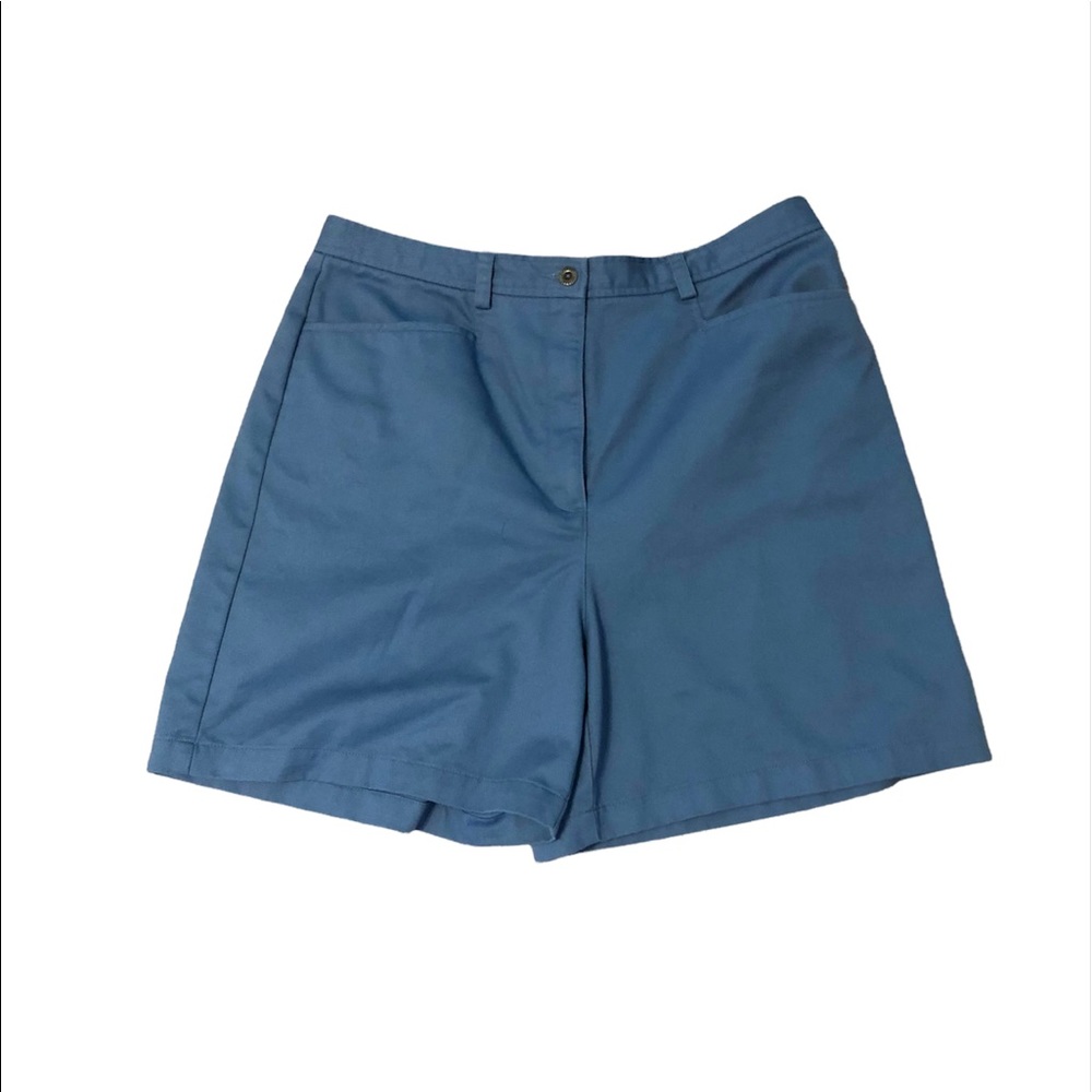 LIZ CLAIBORNE Vintage Blue  High Rise Shorts Size 16